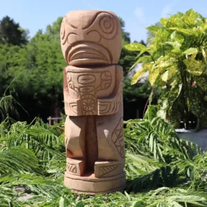 Totem tiki Polynésie en bois de cocotier 50cm – Morea