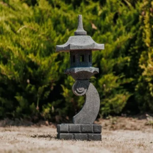 Lampe Japonaise Lanterne Pagode Statue de Jardin en Pierre de Lave 90cm – Kamogawa