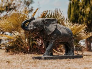 statue-de-jardin-extérieur-éléphant-fontaine-noir-antique-107cm