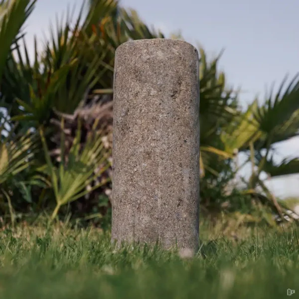 Statue Tiki – Totem jardin extérieur en pierre volcanique naturelle 50cm – Maiao – Image 3