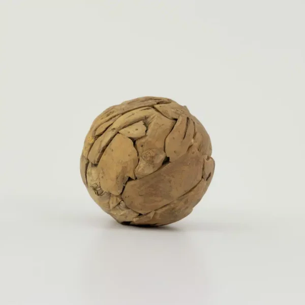 Boule déco jardin en bois de teck massif Ø20/30/40/50/60cm – Image 4