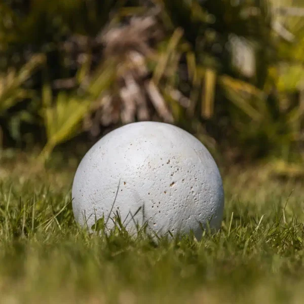 Boule Sphère Déco Jardin Massif Terrace Blanc Antique Ø20/30/40/50cm – Image 3