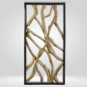 Cloison de séparation en bois de teck naturel 100 x 200cm – Kaï