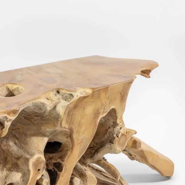 Console en Bois Massif Racine de Teck Naturelle 120cm - Kate – Image 3