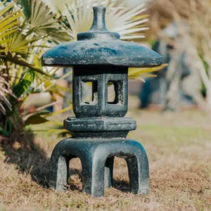 Lanterne Lampe de Jardin Pagode Japonaise Chinoise Noir Antique 70cm – Kansai