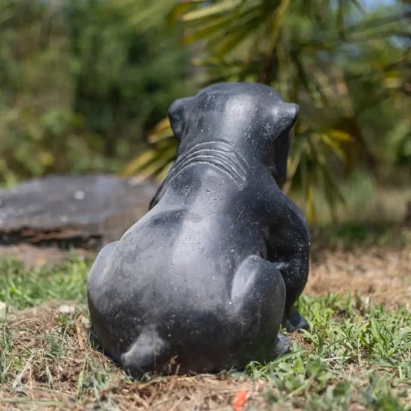 Statue de jardin petit bouledogue français 41cm – Image 3