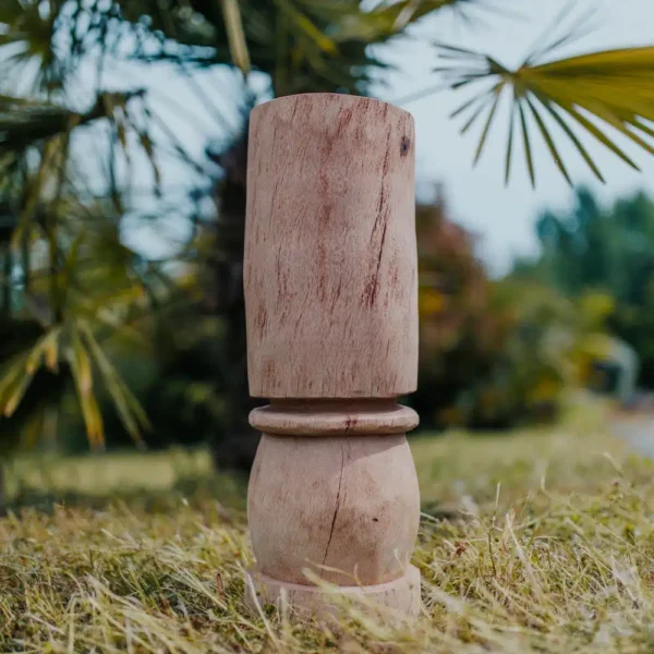 Statue de jardin – Totem Tiki polynésie en Bois de cocotier 50cm – Lombok – Image 4