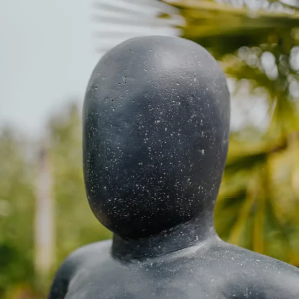 Statue de jardin Salamba Yoga Position Sukhasana Main sur les Genoux 83cm – Image 3