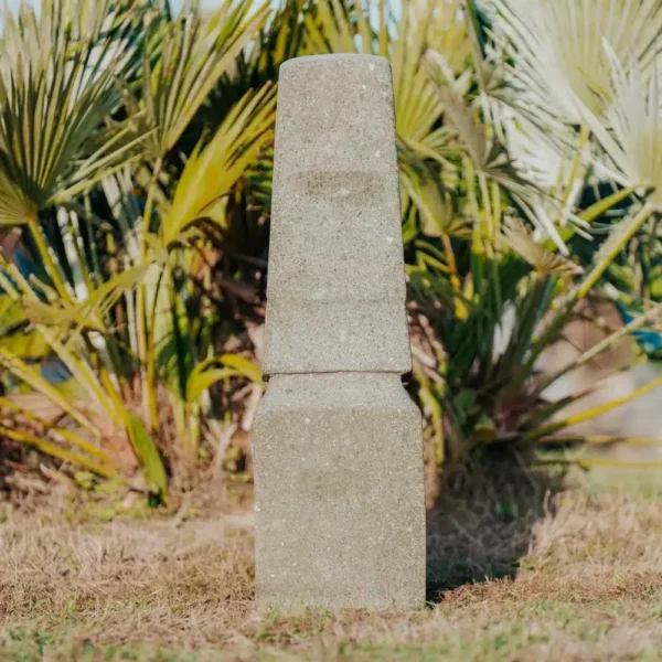 Statue MOAÏ de jardin en pierre volcanique de 75 cm – Image 3