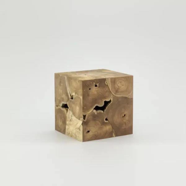 Table d’appoint en bois massif de teck 40 x 40cm – Mimi