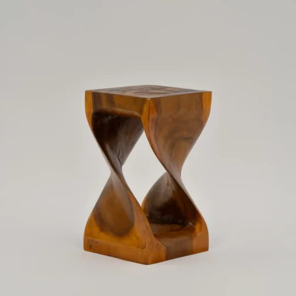 Banc Tabouret Table de Chevet Design en Bois Massif de Suar 50cm - Stool