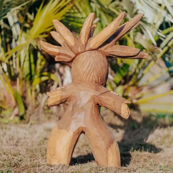 Totem tiki Polynésie en bois de suar 70cm – Gardien – Image 4