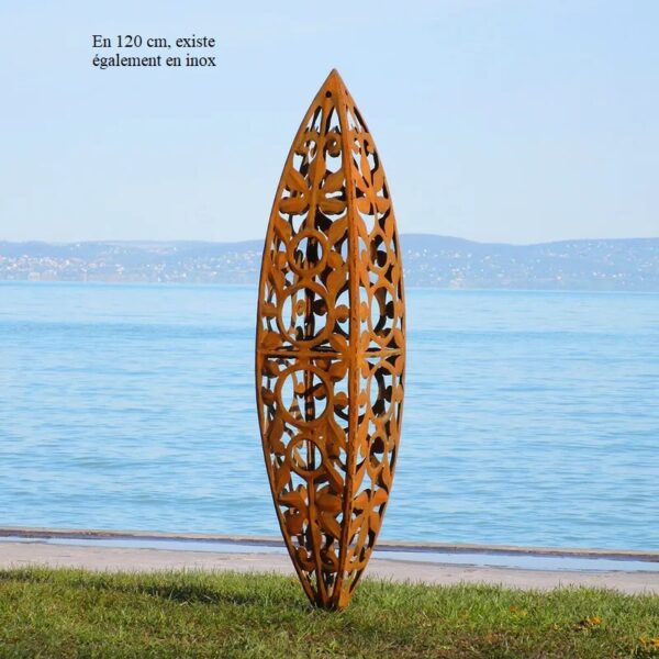 Moderne art abstrait jardin, sculpture cône en acier S37 H 165 cm – Image 6