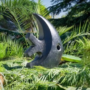 Statue poisson moderne noir T. 72 cm - autres tailles et couleurs