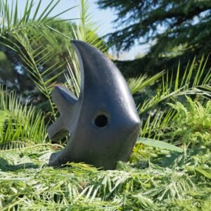 Statue poisson moderne noir T. 51 cm - autres tailles et couleurs